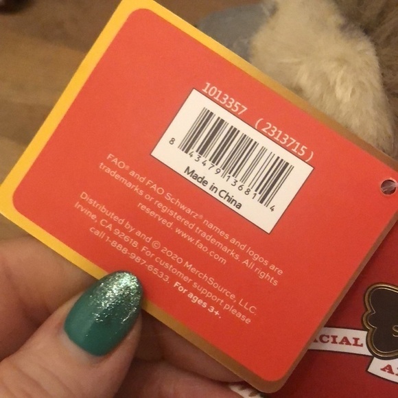 FAO Schwarz Sloth Adopt A Pet Stuffed Animal Plush Adoption Certificate - Picture 6 of 11